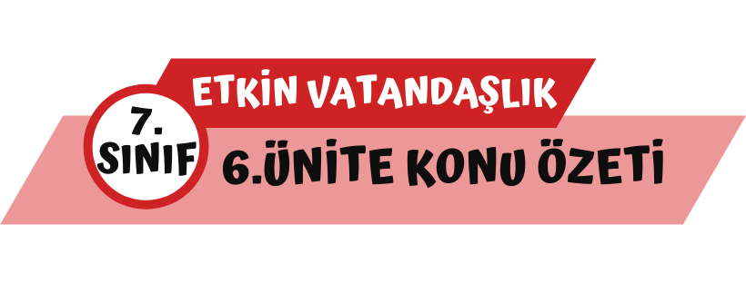 7.Sınıf Sosyal Bilgiler 6.Ünite Konu Özeti