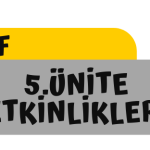 5.Sınıf 6.Ünite Etkinlikleri