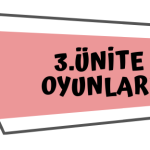 6.Sınıf Sosyal Bilgiler 7.Ünite Oyunları