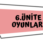 6.Sınıf Sosyal Bilgiler 7.Ünite Oyunları