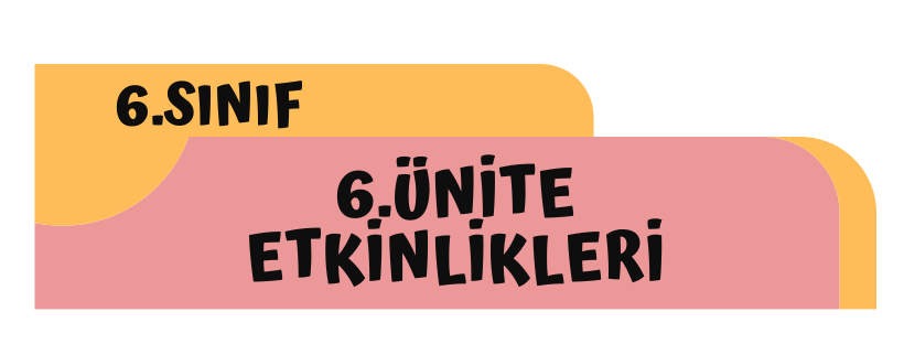6.Sınıf 6.Ünite Etkinlikleri