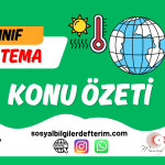6.Sınıf Sosyal Bilgiler 3.Ünite Konu Özeti