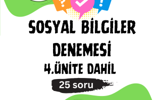 5.SINIF DENEME 4.ünite dahil