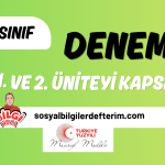 6.1.1 kazanımı açık uçlu sorular