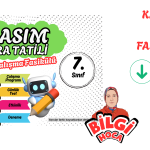6.SINIF KASIM ARA TATİLİ FASİKÜLÜ ( ANA BRANŞLARI ÖLÇER)