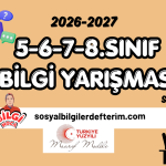 2026-2027 Eğitim Öğretim Yılı 5-6-7.sınıf BEP Planları