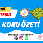 5.Sınıf Sosyal Bilgiler 3.Ünite Konu Özeti