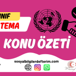7.Sınıf Sosyal Bilgiler 3.Tema Konu Özeti