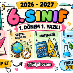 2026-2027 7.sınıf 1.dönem 1. yazılı tüm ana dersler pdf